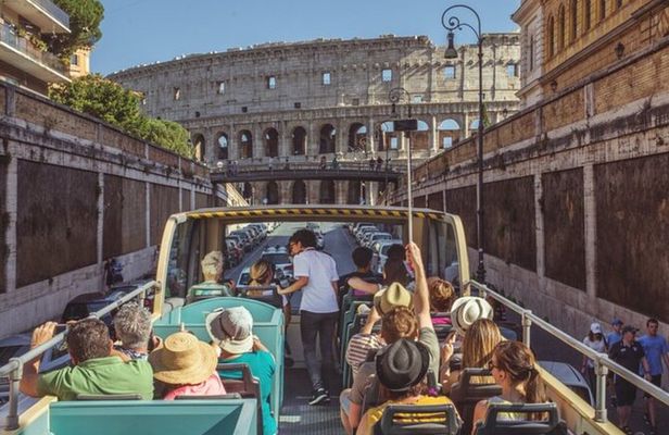 Rome Hop on Hop off Bus Tour with Panoramic City Views