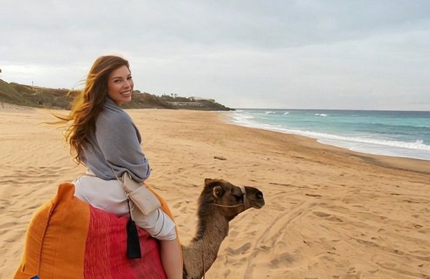 Tangier sightseeing tour, cap spartel , camel ride & caves