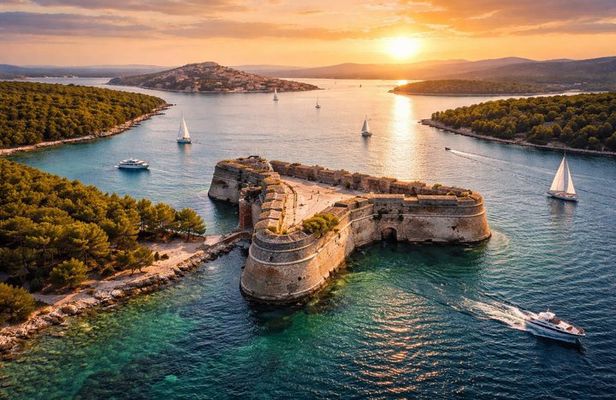 Speed Boat Tour to St Nicholas Fortress with Swimming