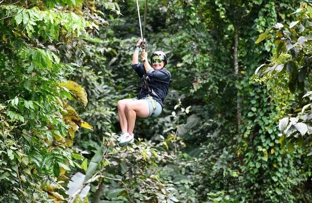 La Fortuna Zipline with Volcano Hike and Hanging Bridges