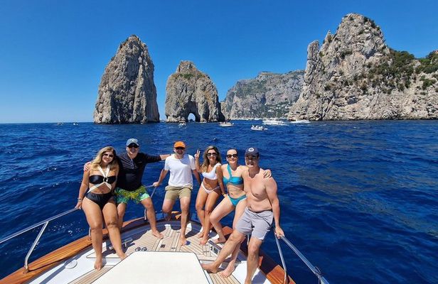 Capri: Boat tour of the caves with swim and Limoncello tasting!