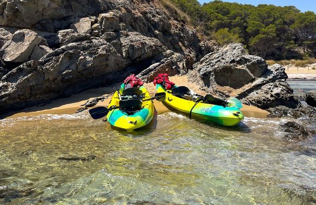 Guided kayak tour of Mongofre and Addaia Bay