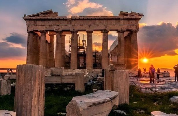 Sunset Tour to Temple of Poseidon with Dinner Stop from Athens