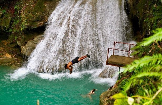 Blue Hole and Dunn's River Falls Ocho Rios Jamaica From Falmouth