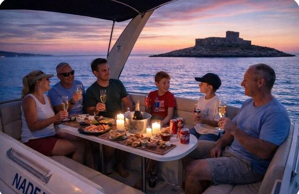 Sunset Boat Tour with Apericena Marzamemi and Capo Passero
