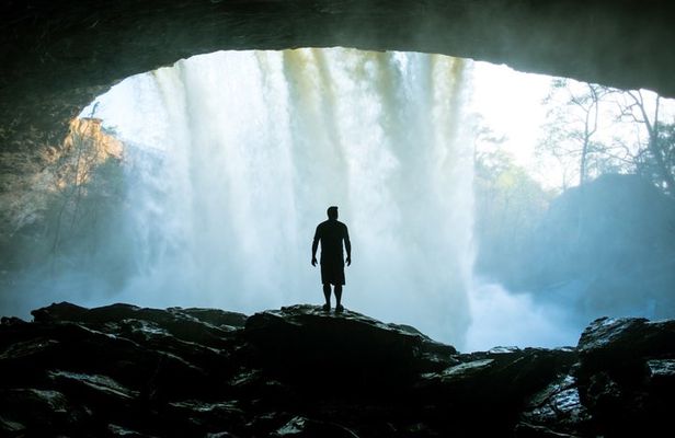 Waterfall Abseiling & White-Water Rafting Adventure from Kandy