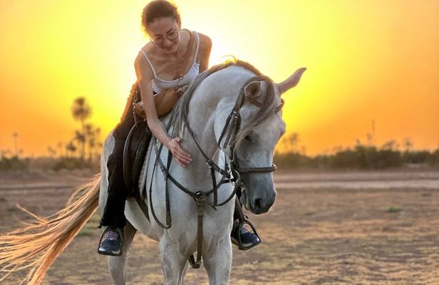 Sunset Horseback Ride in Marrakech’s Palmeraie pickup & drop-off