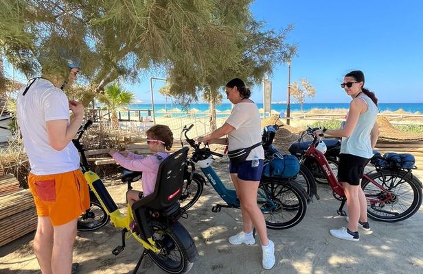 Naxos Ebike Private or Semi Private Guided Tour Ride and Swim