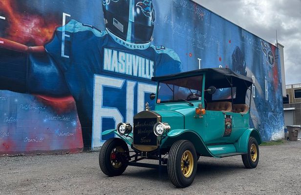 Nashville Model T Golf Cart Murals and Instagram Photo Tour