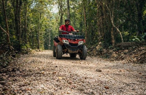 Akumal VIP ATV Adventure Cenote and Zipline with Pickup
