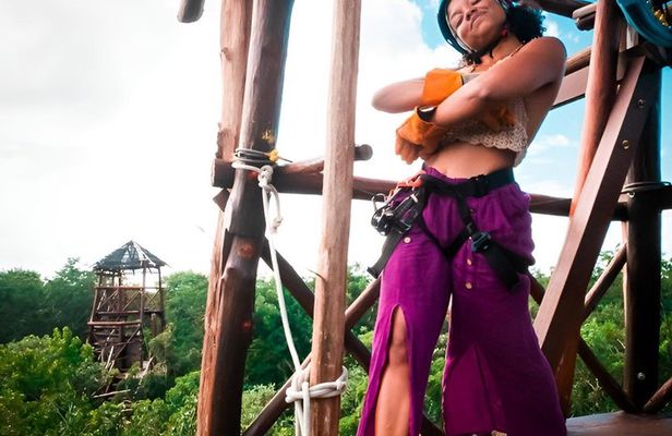 Ziplining in Cozumel Mexico – 5 Line Adventure