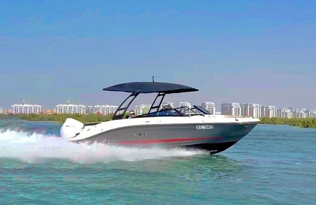 Abu Dhabi: Private Sea Ray Boat Tour with Island Escape