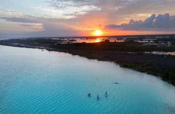 Bacalar Lagoon Paddle & Kayak in Pirate’s Channel with pick up