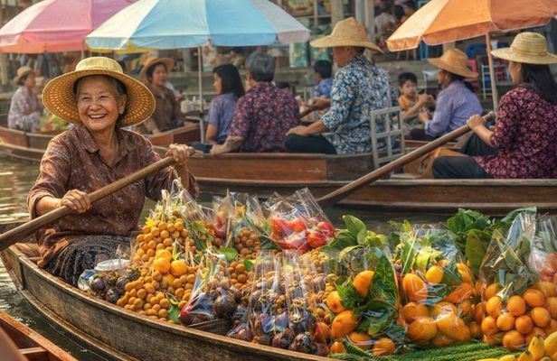 Bangkok Maeklong and Floating Market Gastronomy