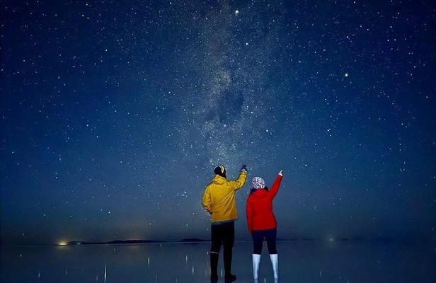 Uyuni Salt Flats Expedition with Sunset Toast & Stargazing