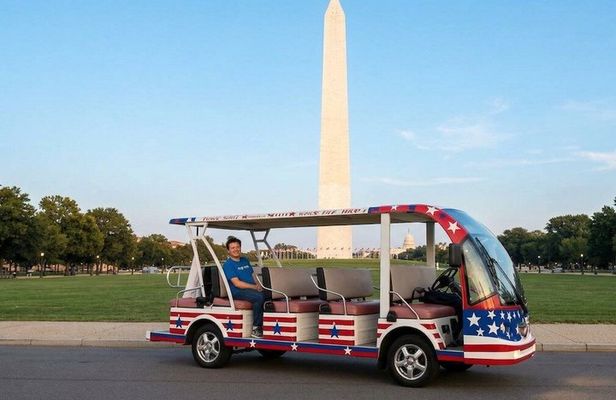 DC History & Monuments Open Air Guided Small Group Cart Tour