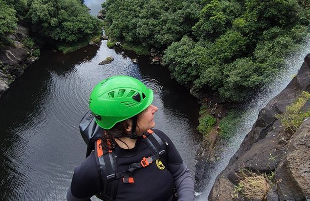 Rapelling waterfalls at Tamarind Falls-7Cascades