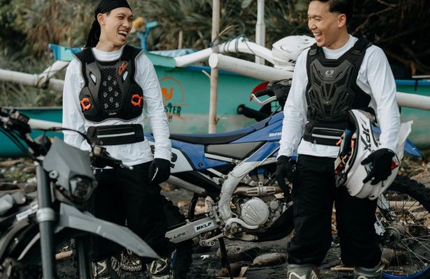 Dirtbike experience on Bali's black sand beaches & green forests