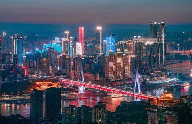 Chongqing Night Walking Tour and Two Rivers Night Cruise Eng Esp