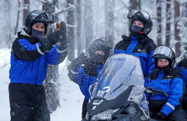 Family Snowmobile Safari from Santa Claus Village