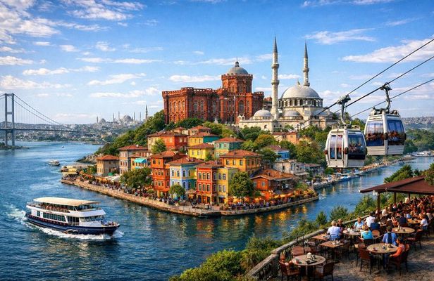 Istanbul Balat Tour by Cable Car and Boat