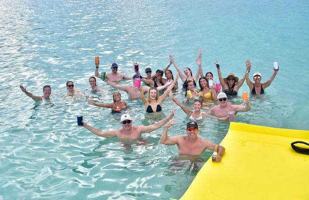 Punta Cana Snorkel Party Boat with Open Bar Crystal Turquoise sea