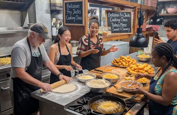 Overwater Fry Jacks Cooking Class at The Mayan
