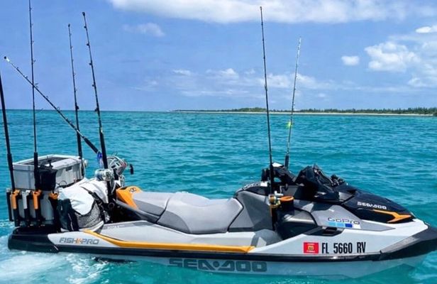 Jetski fishing on Seadoo Fish pro trophys off San Pedro