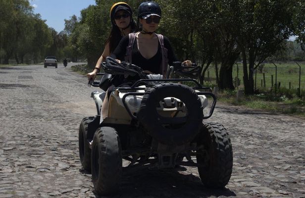 Teotihuacan by quad bike with Guide and shot morning and afternoon