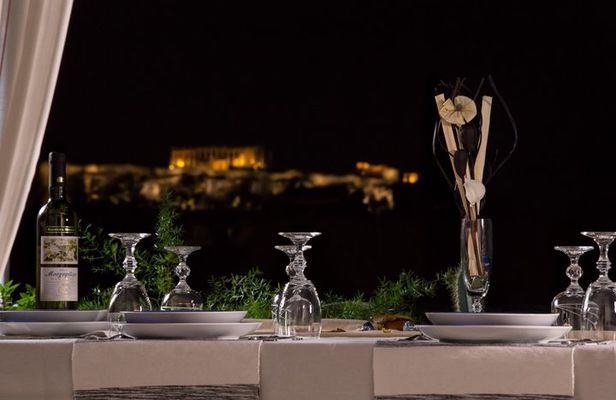 Authentic Greek Food Tasting with Acropolis View