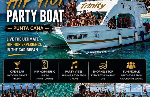 Punta Cana Hip Hop Dancehall Party Boat Open Bar