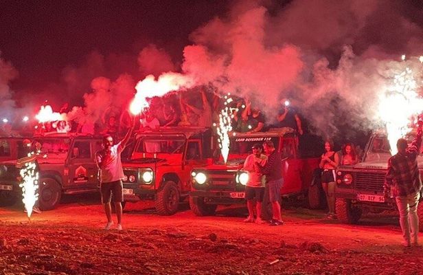 Alanya Night Jeep Safari with Sunset and Boat Trip with Dinner