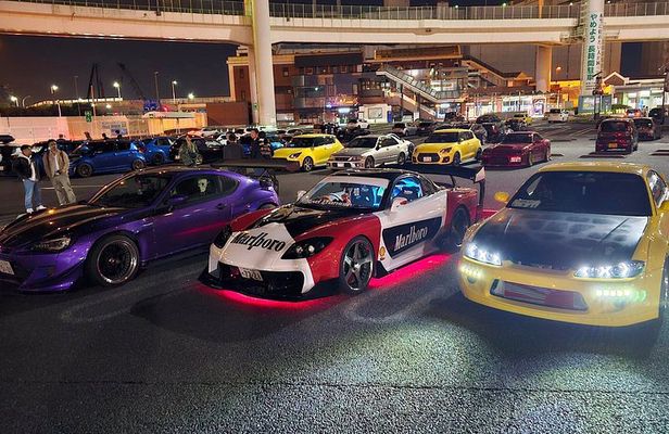 From Tokyo Daikoku Parking Area JDM Tour to famous car Meetup