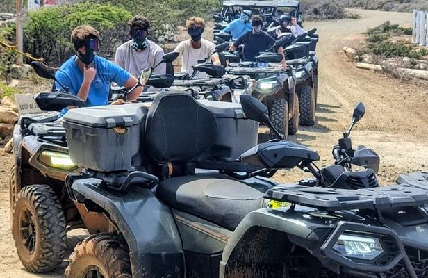 Curacao ATV-Safari West Tour: Caves-Flamingos-Beach