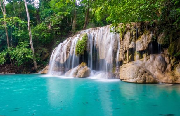 Kanchanaburi Private Tour: Erawan Waterfall & Mystical Temples