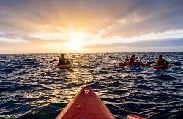 Kayaking trail at sunset Poris de Candelaria Cueva Bonita
