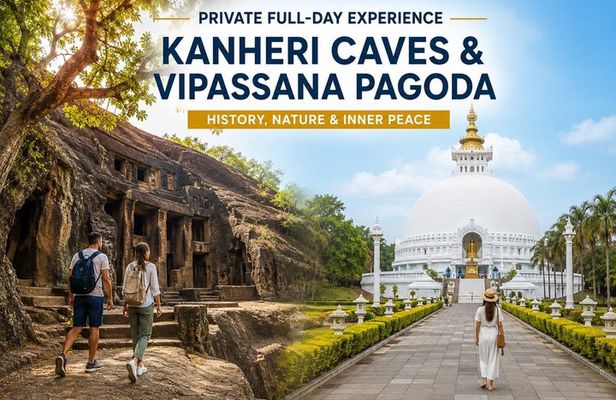 Private Kanheri Caves & Vipassana Pagoda Full-Day Experience