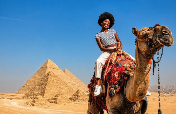 Private All inclusive Giza pyramids Sphinx, Camel, Guide, Lunch