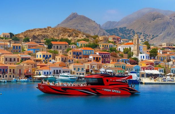 Cruise to Chalki Island, Alimia Bay & Dolphin Watching
