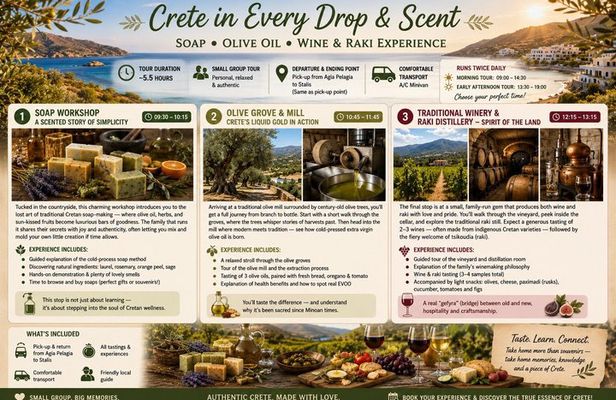Soap - Wine - Raki - Olive Oil | Meet the local Producers Tour