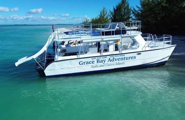Private Full Day Catmaran up to 30 BBQ Lunch Diving Board Slide
