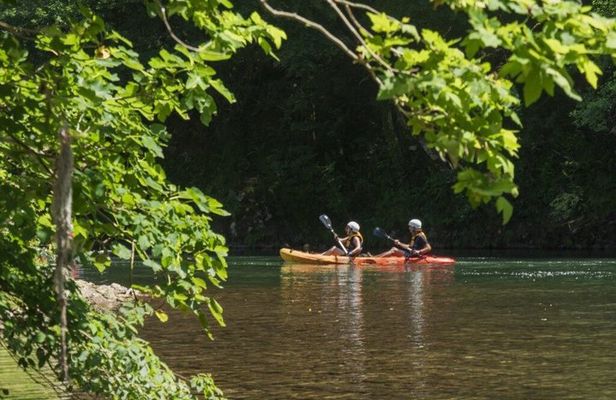 Kayaking on the river Bidassoa - Basque Country
