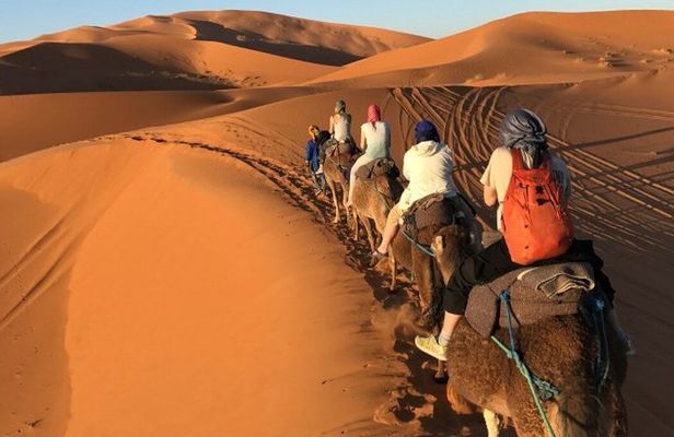 3 Days Marrakech to Merzouga Desert Tour with Camel Ride and Camp