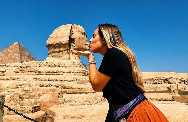VIP Private Giza Pyramids Tour Camel Ride Professional Photos
