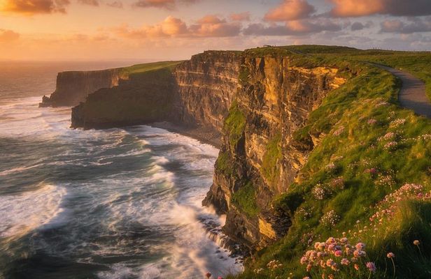 Dublin Private Day Tour, Bunratty Castle, Cliffs and Burren Coast