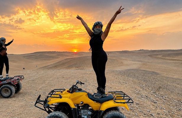 Giza Pyramids Quad Bike Adventure with Camel Ride & Private Guide