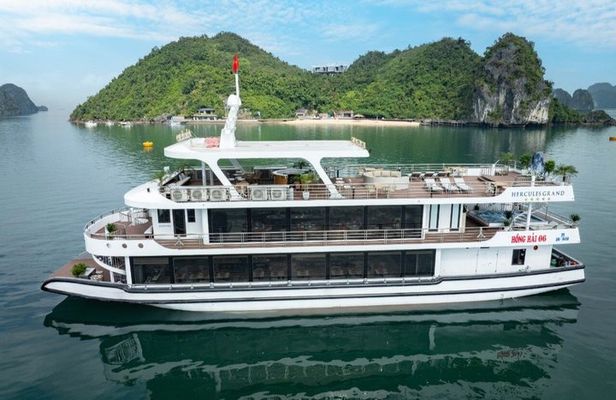 Hanoi: Hercules 5-Star Ha Long Bay Cruises with Buffet Lunch