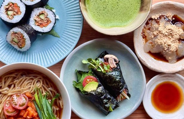 Make Japanese Vegan Dashi Ramen & Sushi & Matcha