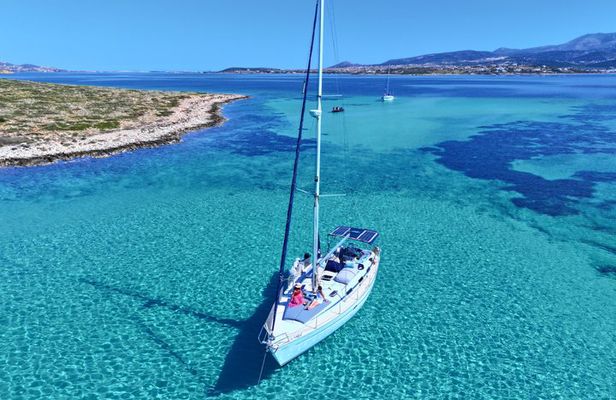 Small group half day cruise to the blue lagoon with Paros Sail