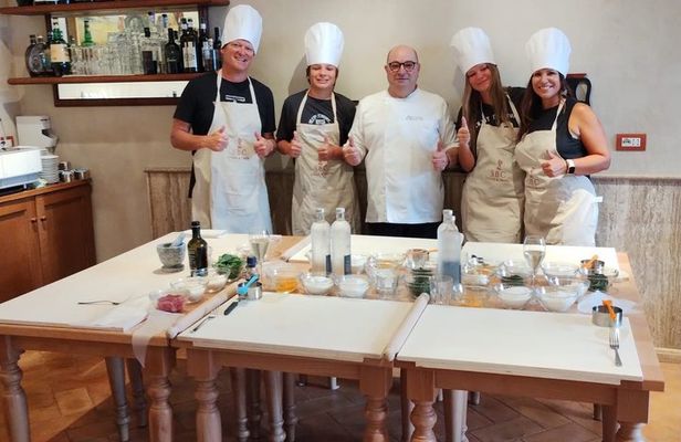 Montepulciano Tuscan Cooking Class with Fresh Pasta and Wine